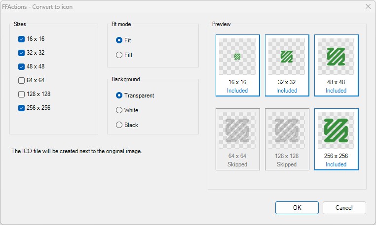 Convert image to icon tool