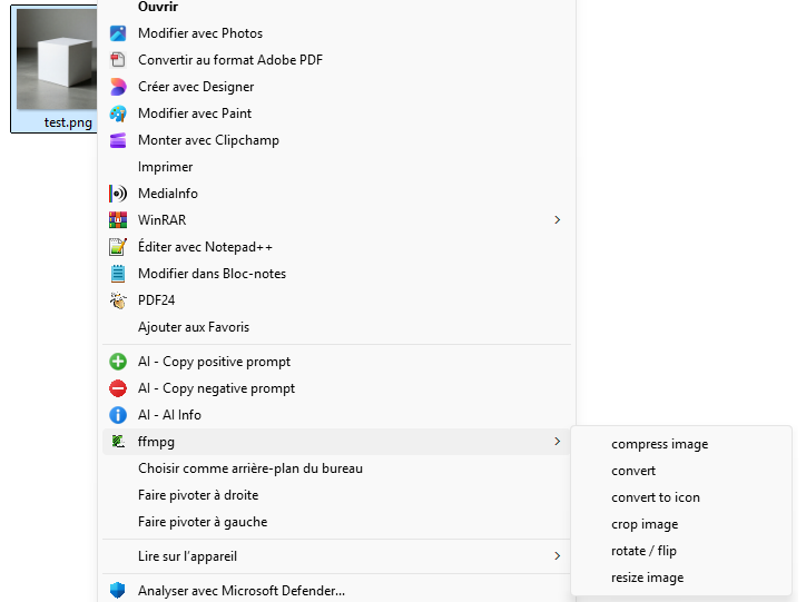 FFActions image context menu