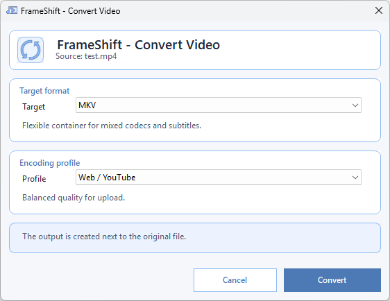 Convert video
